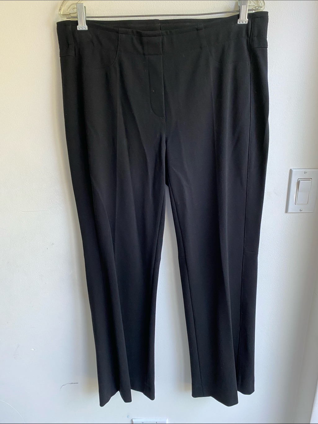 Luisa Cerano Black Pull-On Dress Pants Size 14